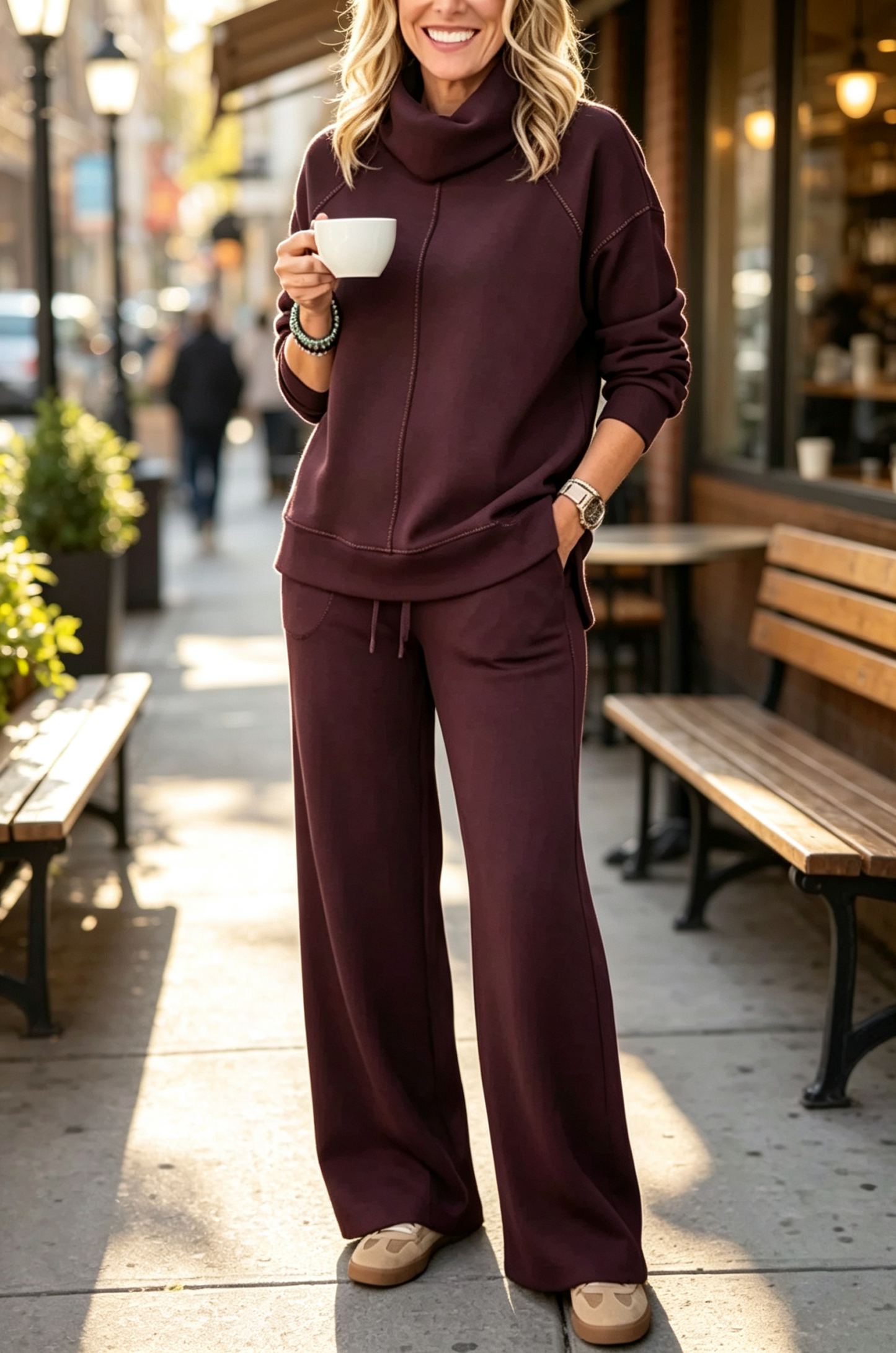 Thalia - Two-Piece Travel Set with Turtleneck