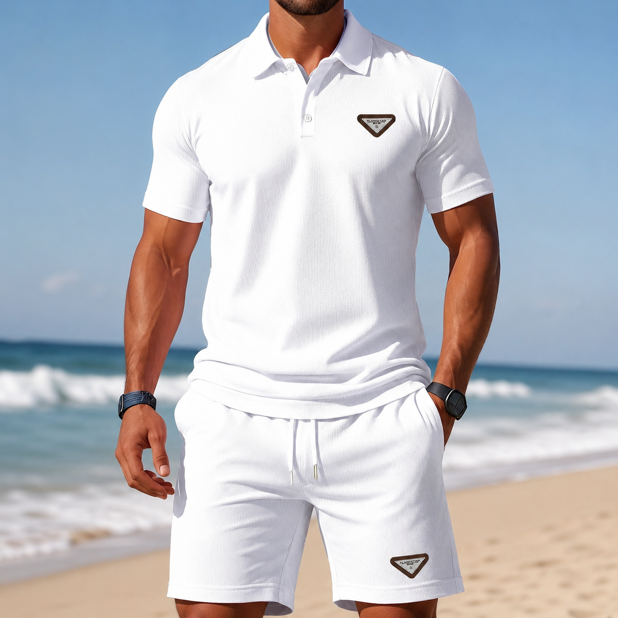 ⏰ Último día: ¡50% de descuento! 🔥 - Conjunto de verano para hombre - Polo transpirable con pantalón corto