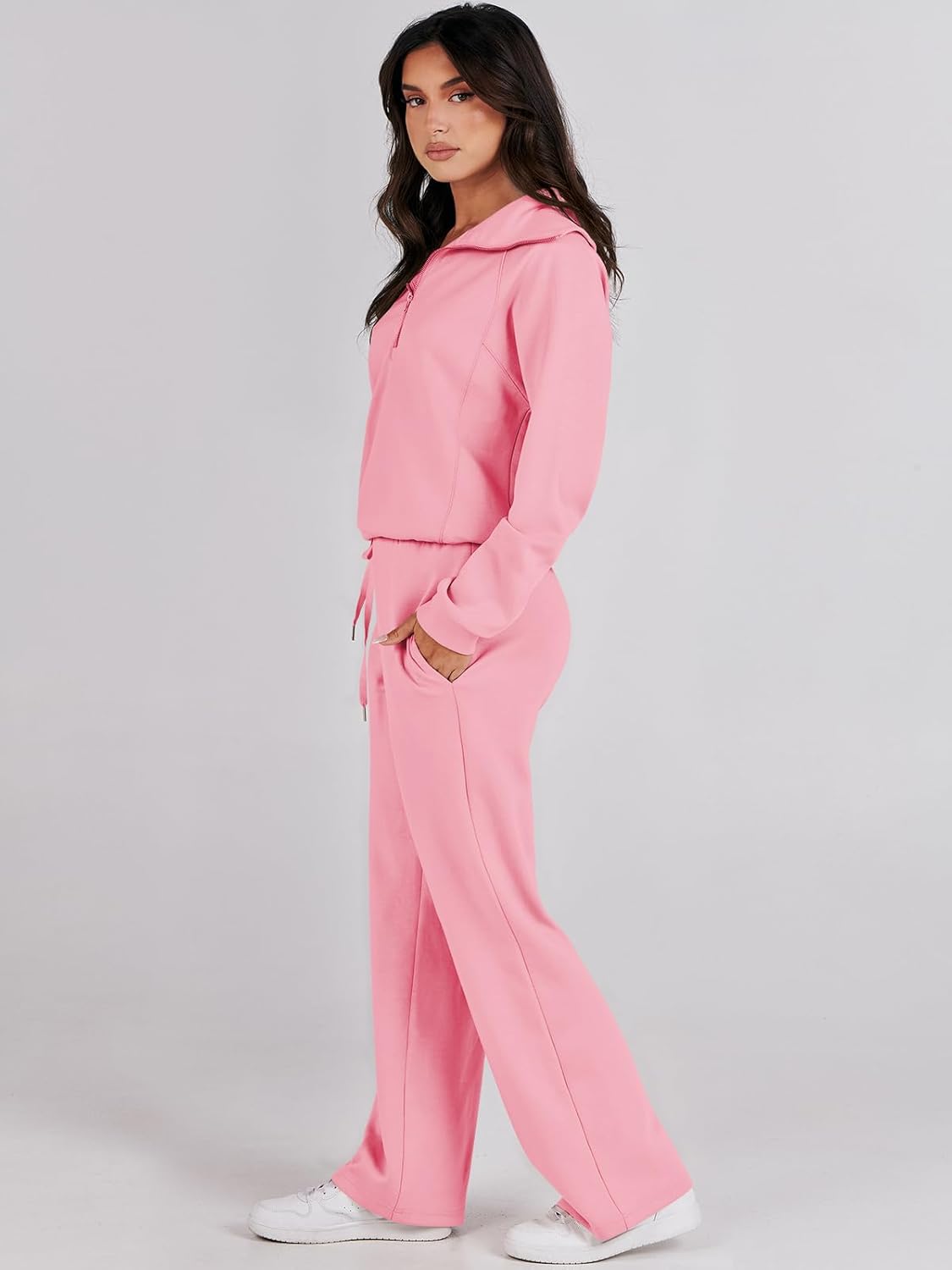 2024 Fall Trendy Outfits Oversized Two Piece Sweatsuit