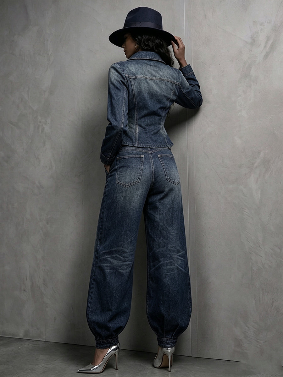 🤲LAST DAY SAVE 49%🔥 Figure-Flattering Denim 2-Piece Set