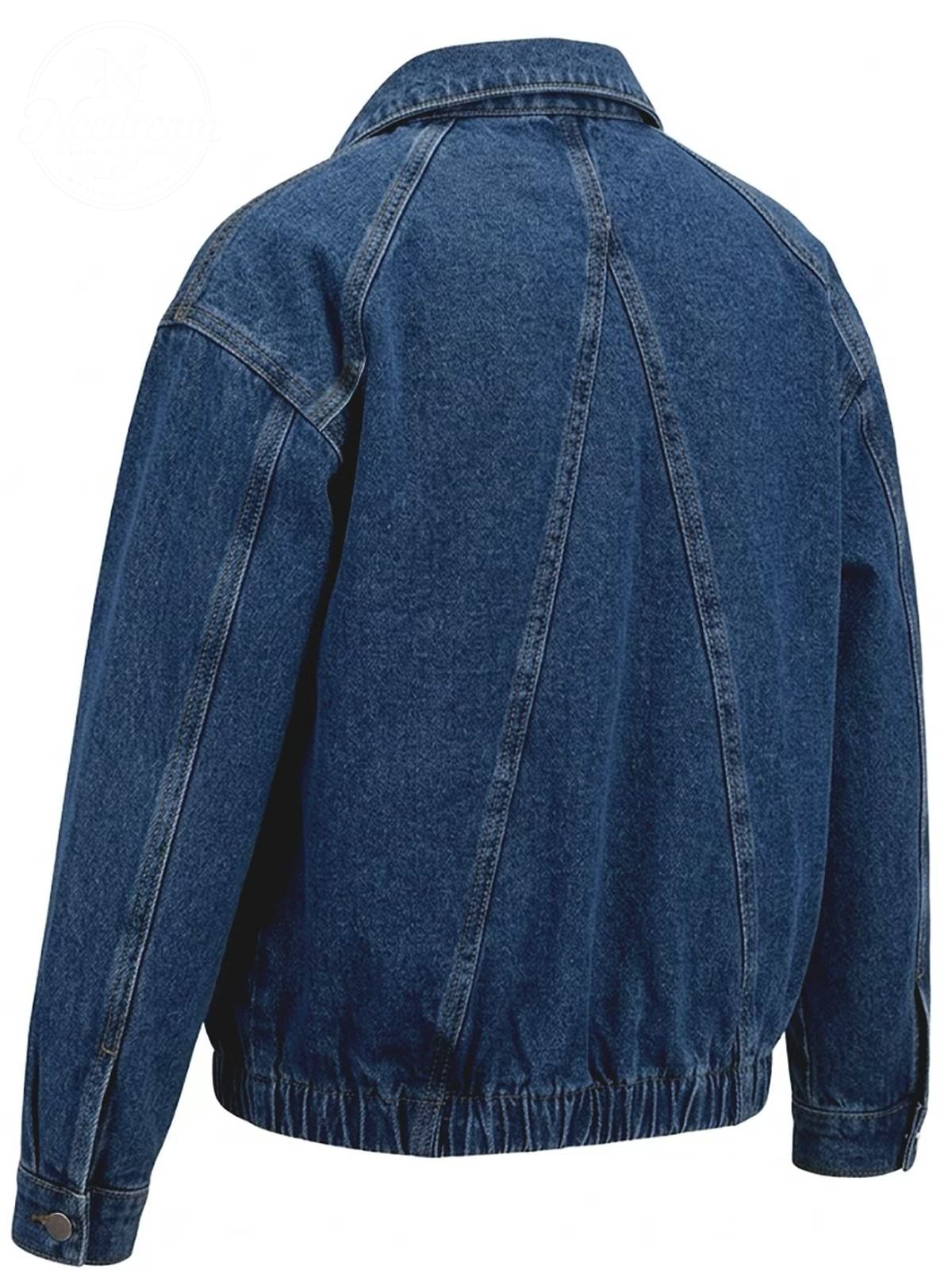 Women's Collared Denim Jacket