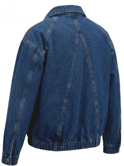 Women's Collared Denim Jacket