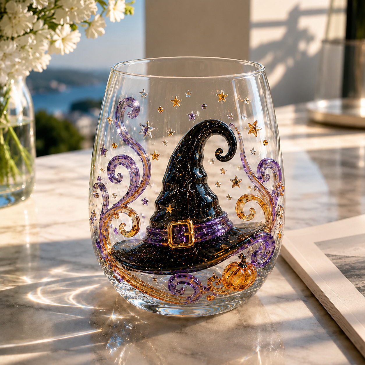 🎃 3D Halloween Glassware Collection | Spooky Designs, Festive Sips & Cozy Fall Moments