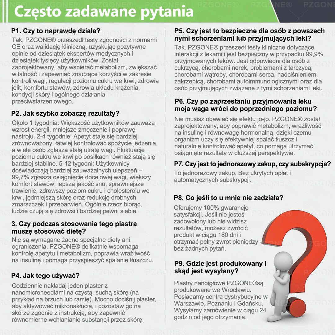 🇵🇱 Oficjalny sklep | 💯𝐏𝐙𝐆𝐎𝐍𝐄® Moringa·Berberyna×NAD+ 10-w-1 Plaster (Natychmiastowy efekt, widoczne rezultaty po 7 dniach) ✅ Stosowane w celu utraty wagi, poprawy zwiotczałej skóry, leczenia cukrzycy, bezdechu sennego i problemów ze stawami.