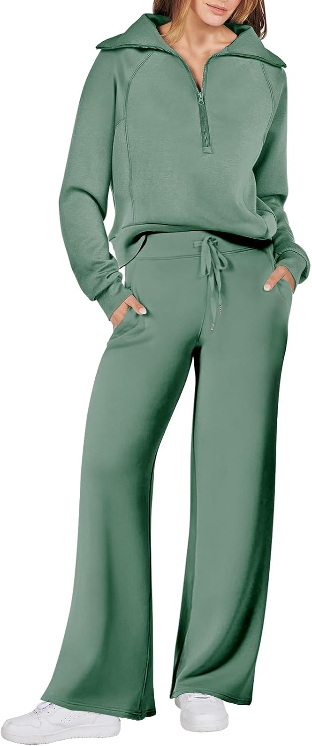 2024 Fall Trendy Outfits Oversized Two Piece Sweatsuit