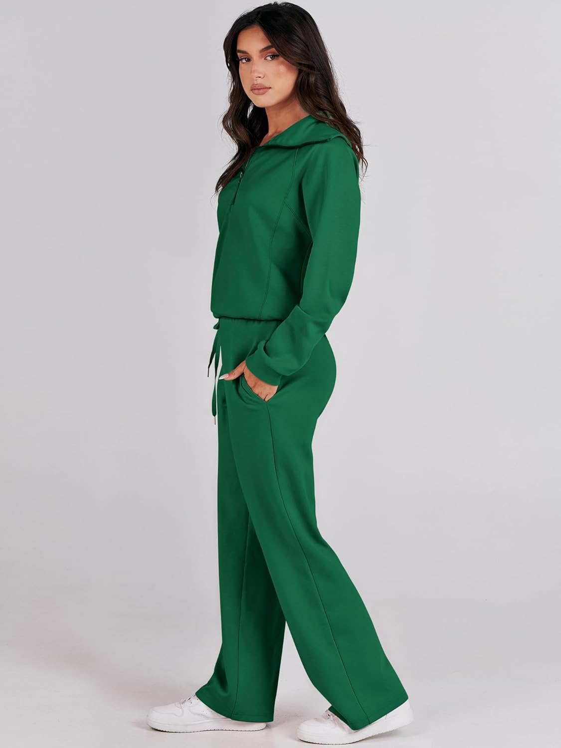 2024 Fall Trendy Outfits Oversized Two Piece Sweatsuit