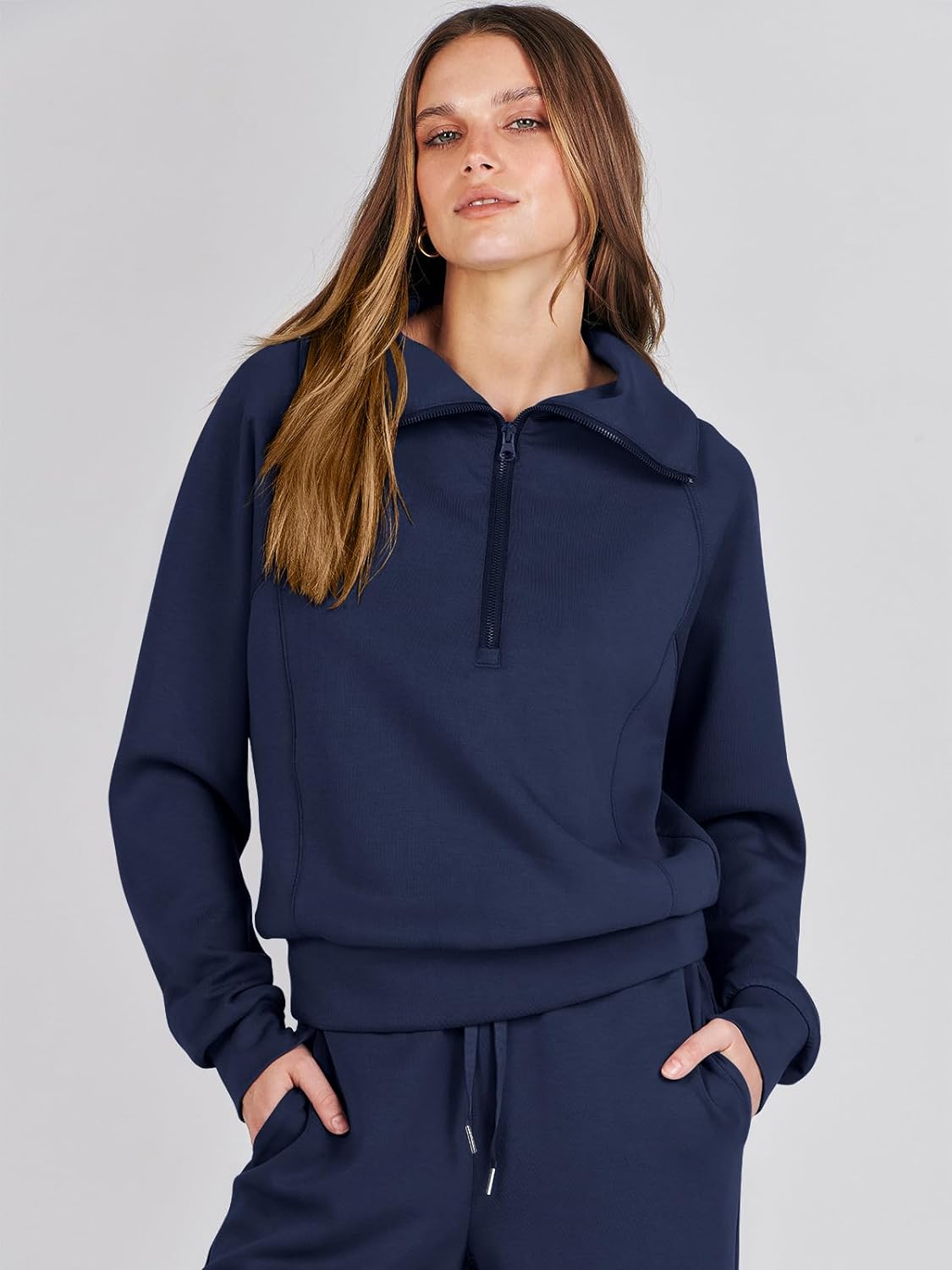 2024 Fall Trendy Outfits Oversized Two Piece Sweatsuit