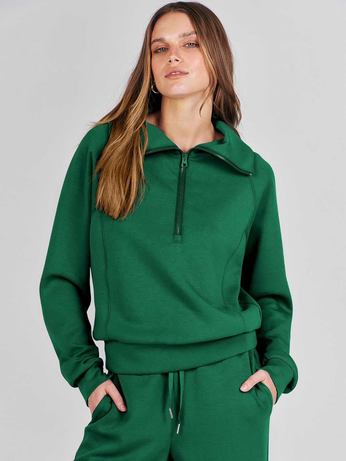 2024 Fall Trendy Outfits Oversized Two Piece Sweatsuit