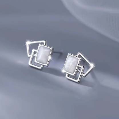 🔷Elegant Minimalist S925 Square Earrings✨