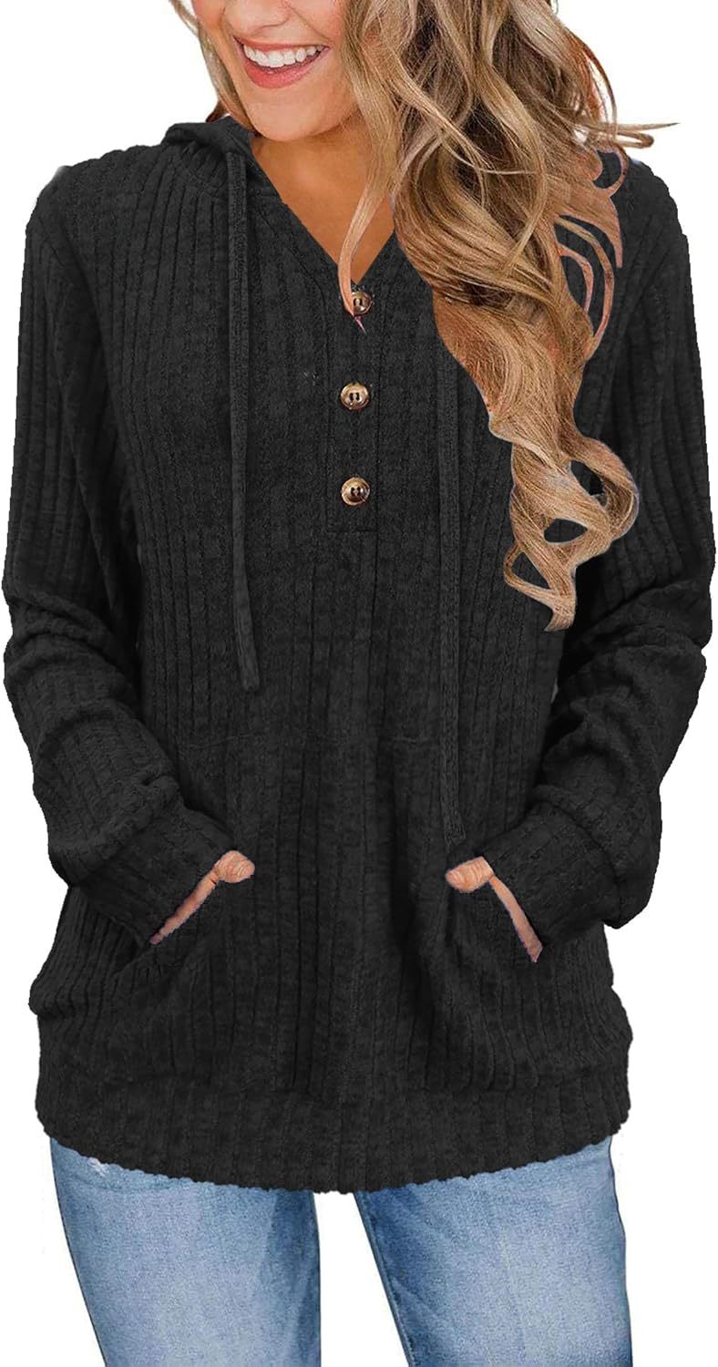 Womens Sweaters Fashion Hoodies Long Sleeve Tops Casual Sweatshirts Fall Outfits Pullover Winter Clothes 2025