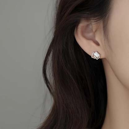 🔷Elegant Minimalist S925 Square Earrings✨