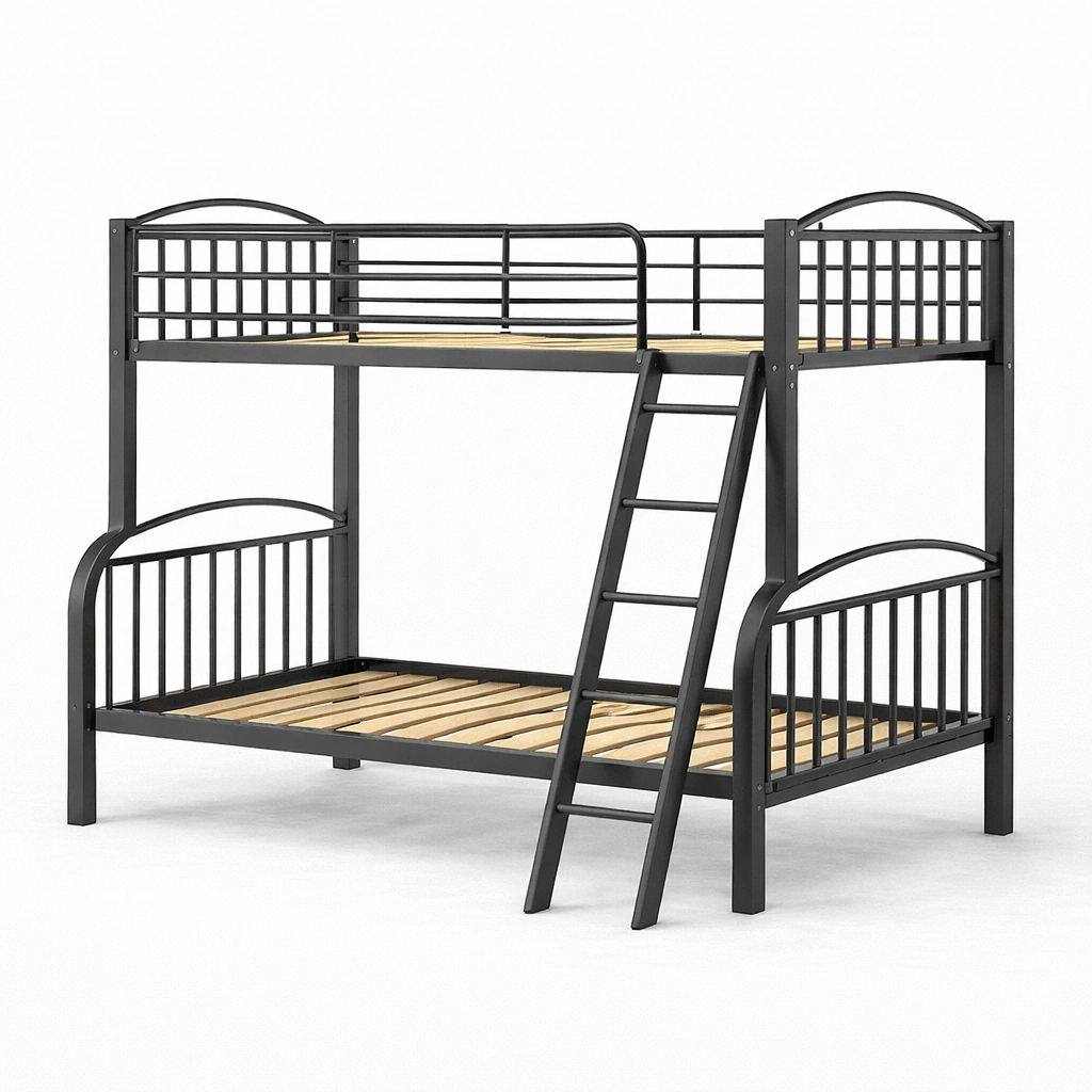 Etagenbett aus stahl schwarz-furnnesty