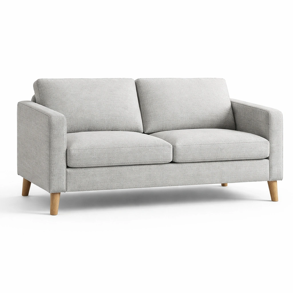 Sofa baumwollmischgewebe hellgrau-furnlina