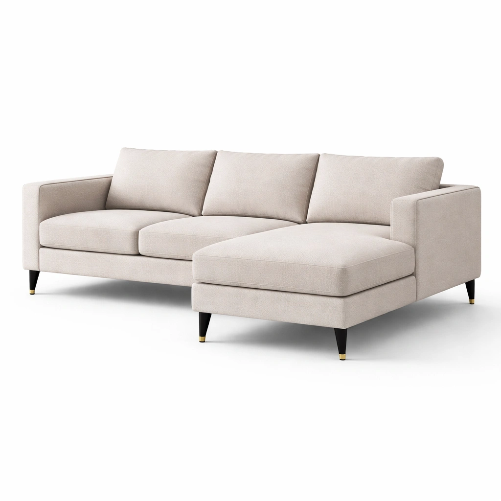 Sofa stoff creme-furnlina