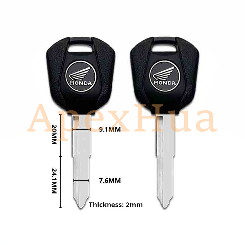 motorcycle key, for: Honda CM500 CM300 CB400X CB400F motorcycle key embryo.(can be placed anti-theft chip)