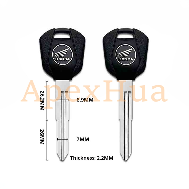 motorcycle key,for: Honda CB1300 CB400 VTEC Wasp 600 CBR1000 motorcycle key(can be placed anti-theft chip)