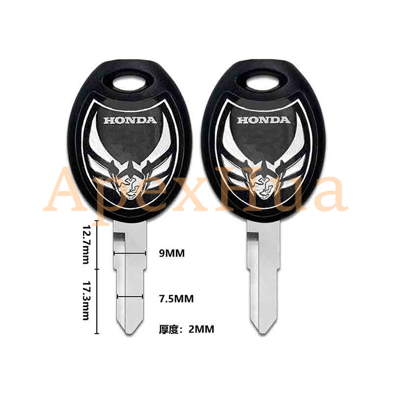motorcycle key, suitable for: Honda ValkyrieRune Nordic Goddess 1800 motorcycle key embryo.(can be placed anti-theft chip)