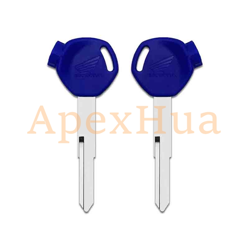motorcycle key, suitable for: Honda Xindazhou Wuyang WH100 Joy 125CC Jiaying motorcycle key blank(including magnet)