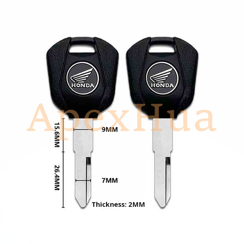 motorcycle key, for: HondaCBR17 22 23 29 VFR30 Sapphire CB400 motorcycle key blank(can be placed anti-theft chip)