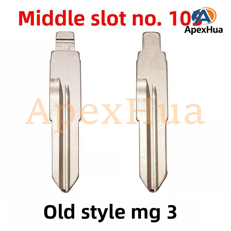 Middle Groove 103# Modified Middle Groove Brass Key Blade Replacement for Old MG3 Car Key