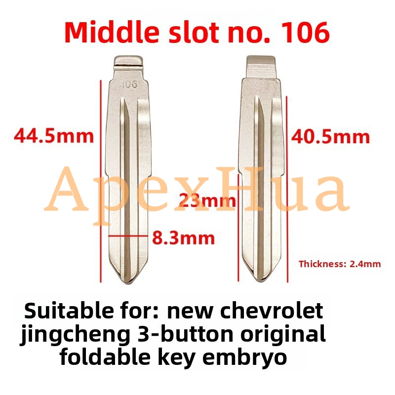 Original Style 106# Factory 3-Button Folding Key Blank Replacement for New Chevrolet Epica Car Key