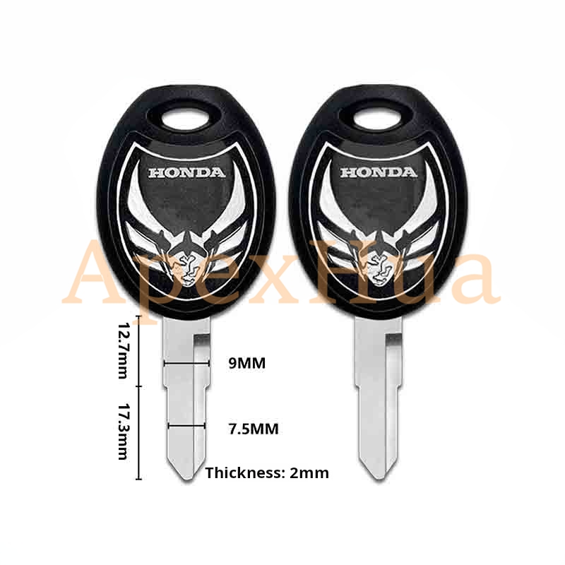 motorcycle key, suitable for: Honda ValkyrieRune Nordic Goddess 1800 motorcycle key embryo.(can be placed anti-theft chip)