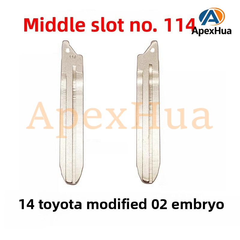 Original 114# Brass Folding Key Blank, Modified 02 Type Blade for 2014 Toyota Original Key