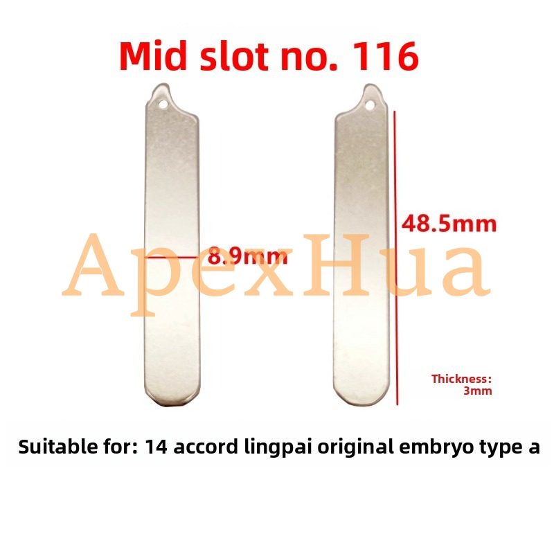Original Style 116# Factory Type A Folding Key Blank Blade for 2014 Honda Accord Crider Remote Car Key