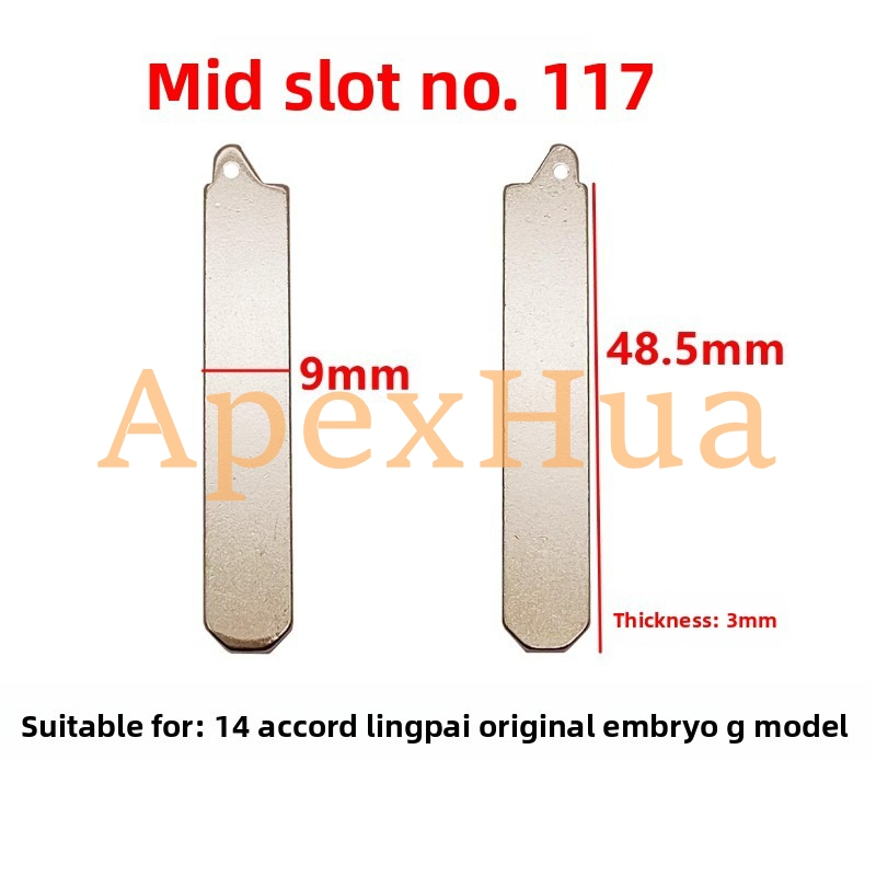 Original Style 117# Factory Type G Remote Key Blade Replacement for 2014 Honda Accord and Crider