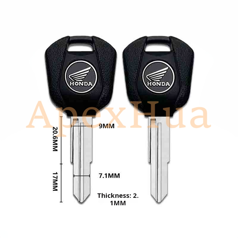 motorcycle key, suitable for: Honda Cruise GL1800 Gold Wing 1800 key embryo key embryo(can be placed anti-theft chip)