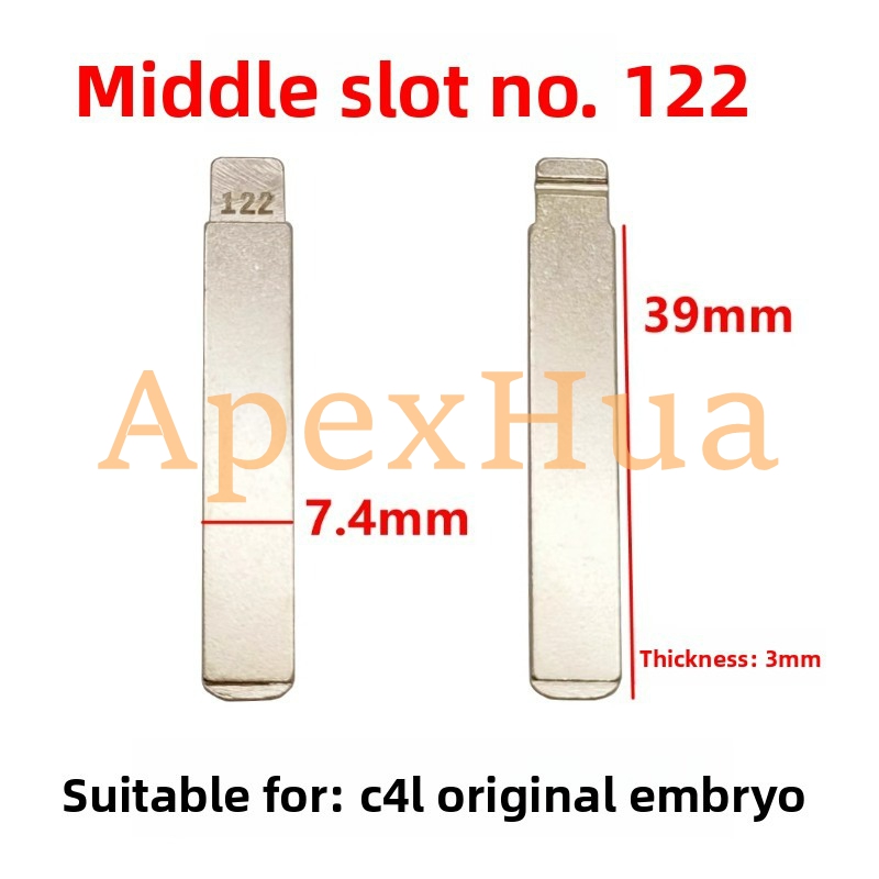Original Style 122# Brass Folding Key Blank for Citroen C4L Factory Remote Key
