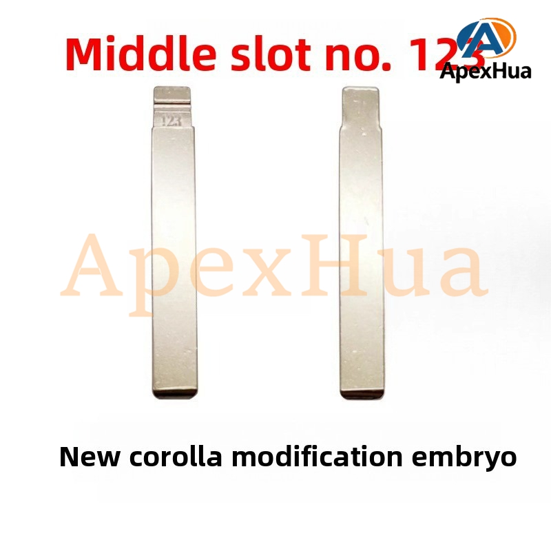 Middle Groove 123# Modified Middle Groove Brass Folding Key Blade Replacement for New Toyota Corolla