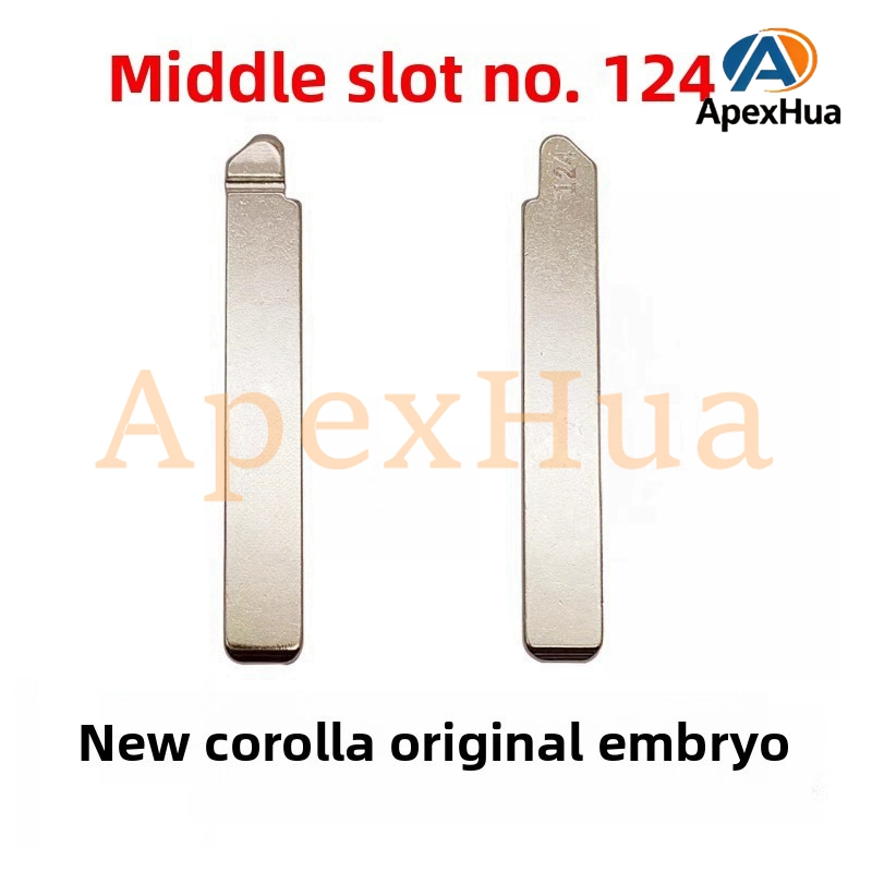 Original Style 124# Folding Key Blank Replacement for New Toyota Corolla Original Remote Key
