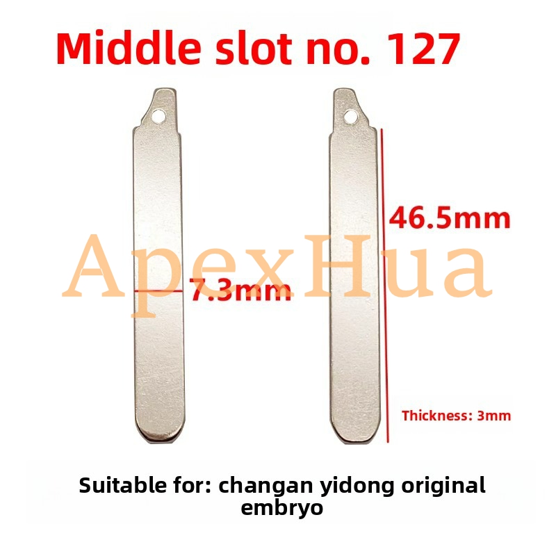Original Style 127# Brass Folding Key Blank Replacement Head for Changan Eado