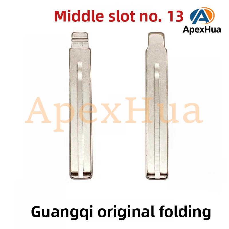 Middle Groove No.13 Car Key Blank Flip Replacement Blade for Lexus Crown Hyundai Terracan