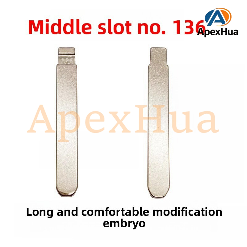 Middle Groove 136# Modified Brass Folding Key Blank Replacement Head for Changan Eado