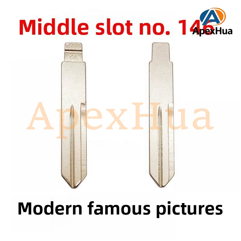 Middle Groove 146# Brass Folding Key Blank, Middle Groove Modified for Hyundai Mistra
