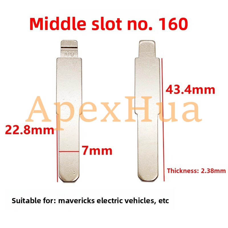 Middle Groove 160# Internal Milling Folding Key Blank for Niu Electric Scooter