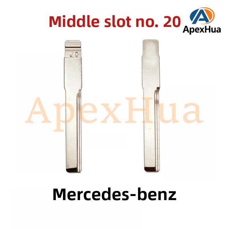 Middle Groove No.20 Car Key Blank for Mercedes C-Class E-Class Remote Key Modification