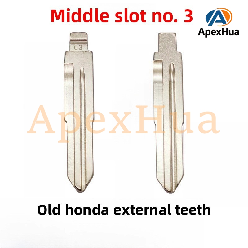 Medium-Groove No.03 Car Key Blank For Honda-Compatible Old Model Vehicles Fit Honda 2/3 Medium-Groove Position Key Accessory