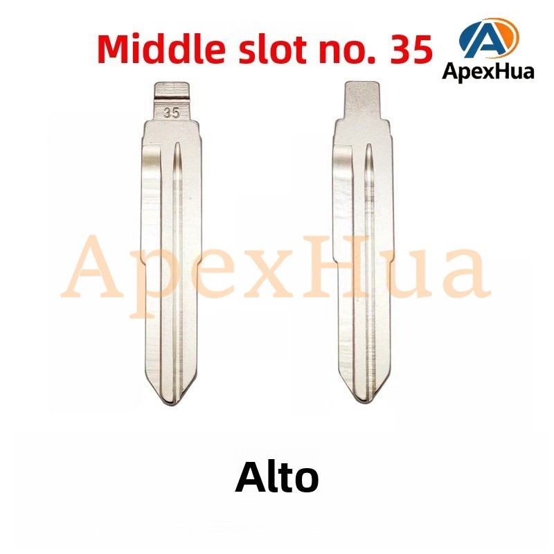 Middle Groove No.35 Modified Remote Key Copper Replacement Blank Compatible with Alto and Landwind