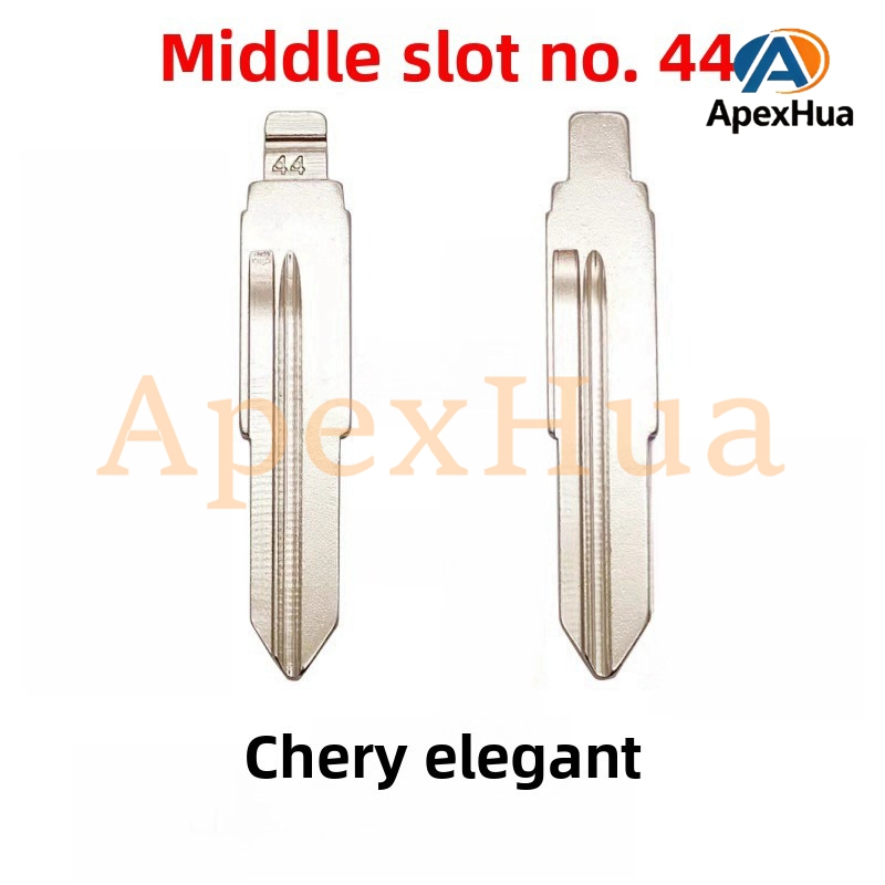 Middle Groove No.44 Modified Metal Copper Flip Key Blank Compatible with Chery Elegant Qino