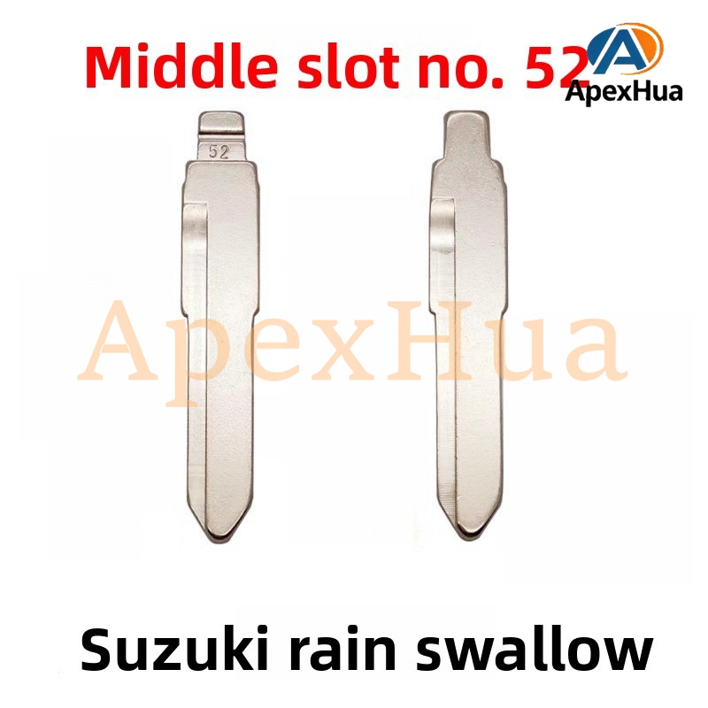 Middle Groove No.52 Modified Brass Key Blank Compatible with Suzuki Swift, New Alto and Qino