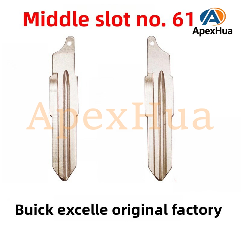 Original Style No.61 Metal Flip Key Blank Replacement Compatible with Buick Excelle Factory Remote Key