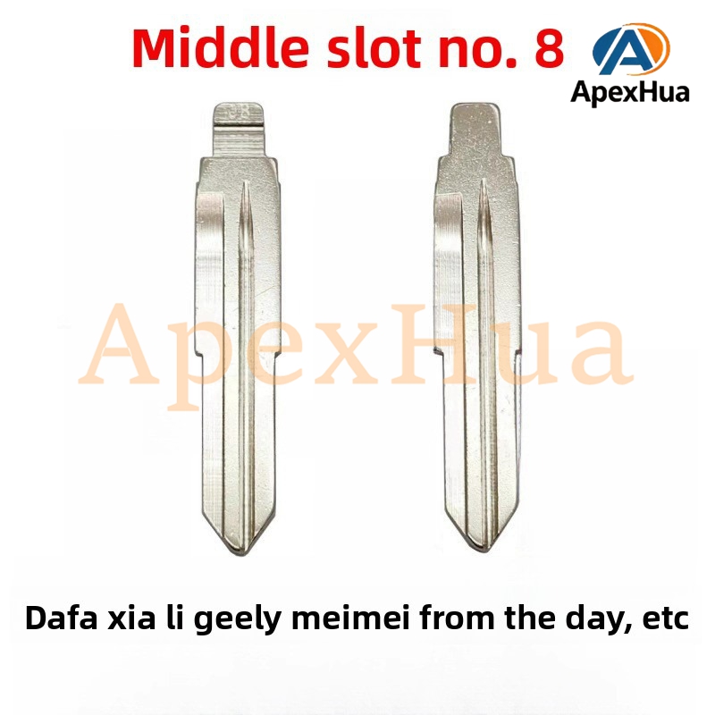 Middle Groove No.08 Car Key Blank Replacement Blade for Daihatsu, Xiali, Geely Meiri, Kia Hiwah