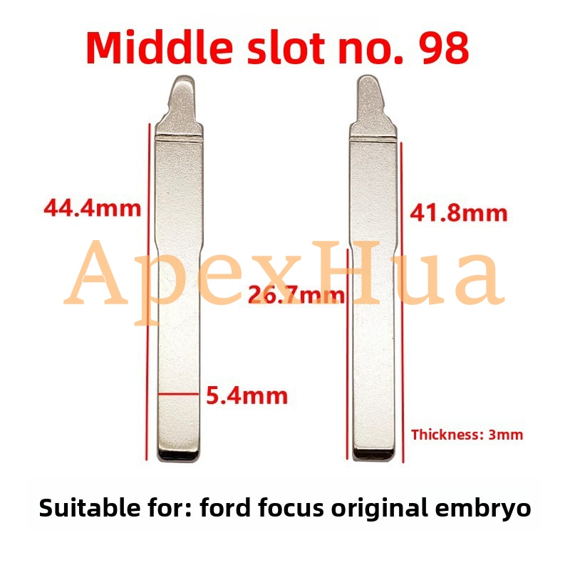 Original Style 98# Factory Brass Folding Key Blank Replacement Blade for Ford Focus