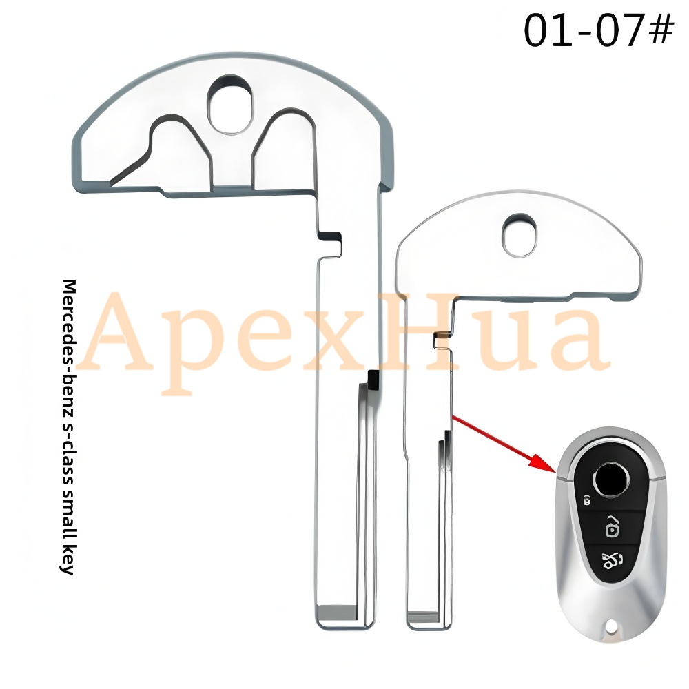 New G-style Small Key for Mercedes-Benz S-Class, Emergency Mechanical Key for New Mercedes-Benz GLS, C-Class and S-Class