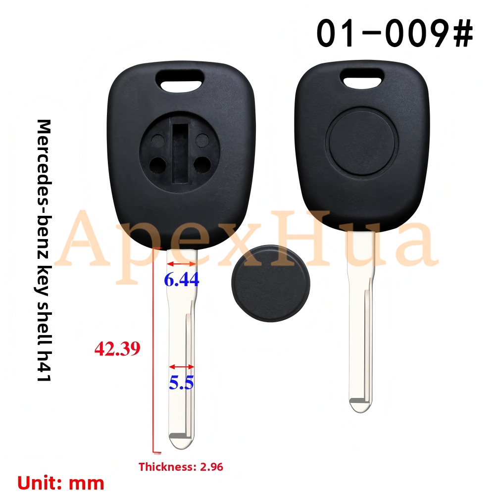 Fit for: Old model W140/W124/S320/W126 Mercedes-Benz Small Key Blank, Secondary Key & Chip Key Shell