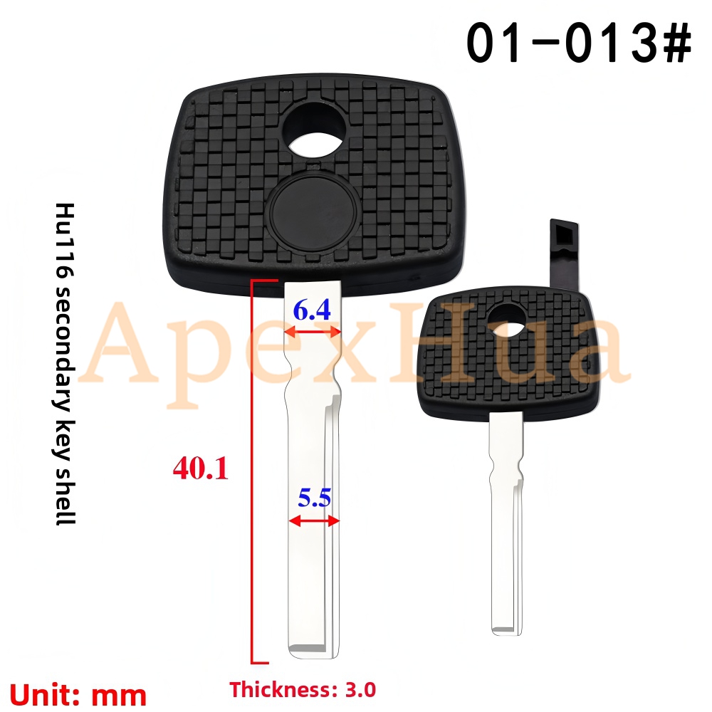 for: Mini Mercedes-Benz Secondary Key Shell, New Mercedes-Benz High-Quality Side Milling Secondary Car Key, Spare Secondary Key Shell