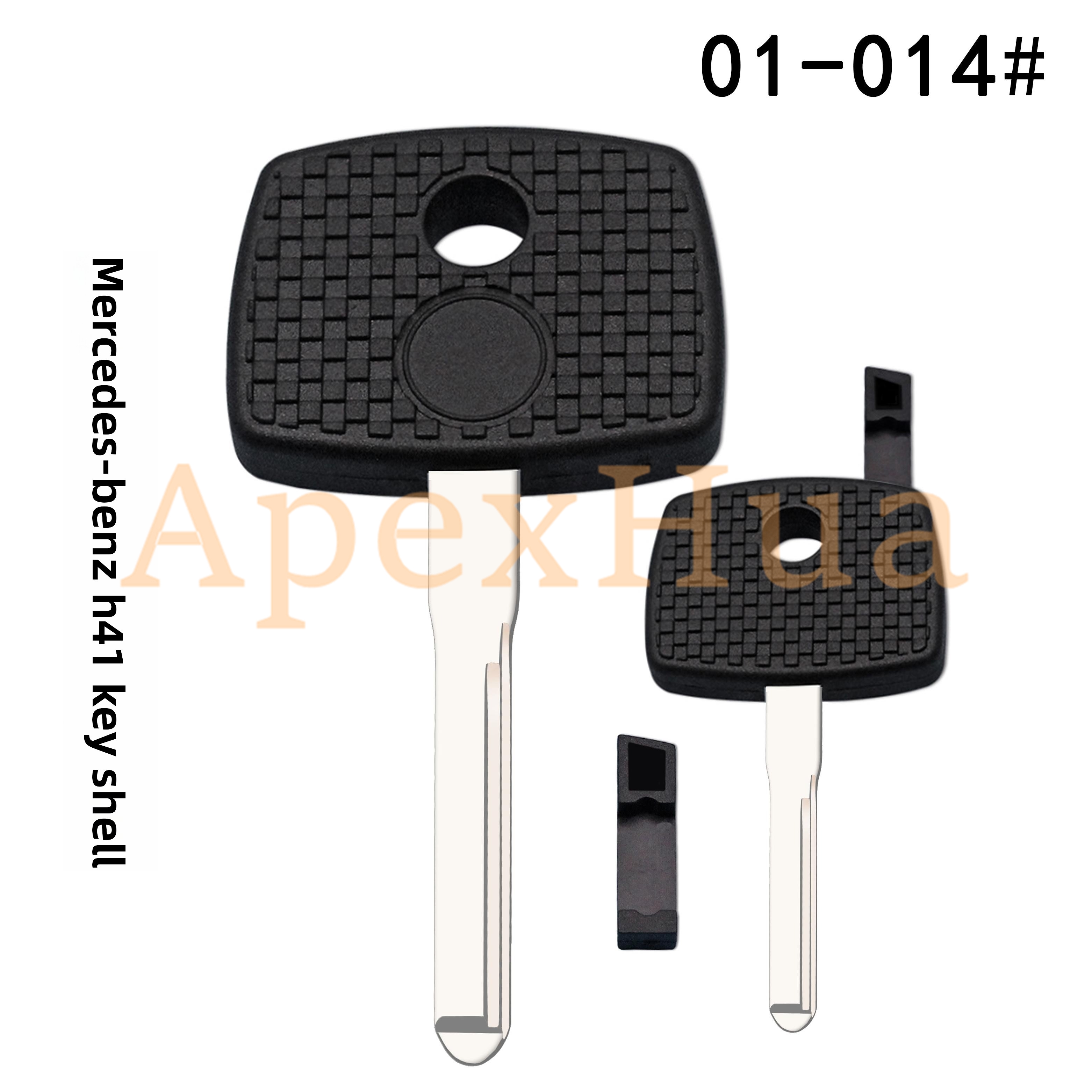 for: Mini Mercedes-Benz Secondary Key Shell, New Mercedes-Benz High-Quality Side Milling Secondary Car Key, Spare Secondary Key Shell